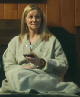 Laura Linney Grey Bathrobe