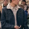 Marshals S01 Tate Dutton Blue Sherpa Denim Jacket