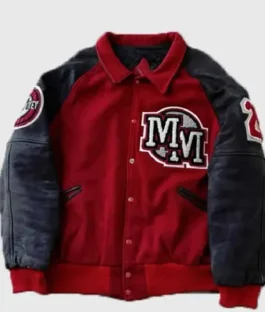 Michael Movie Premiere 2026 Wale Letterman Varsity Red Jacket For Sale