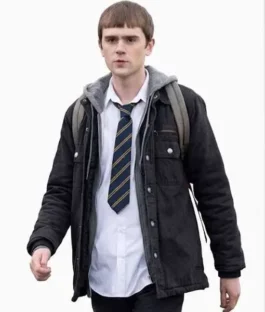 Mitchell Robertson Half Man Black Cotton Jacket
