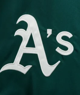 Oakland Athletics Stadium Embroidered Patch Green Jacket For Sale