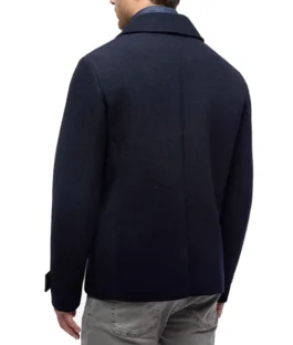 Oliver TV Series Brilliant Minds Season 2 Zachary Quinto Navy Blue Peacoat