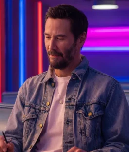 Outcome 2026 Keanu Reeves Blue Denim Jacket