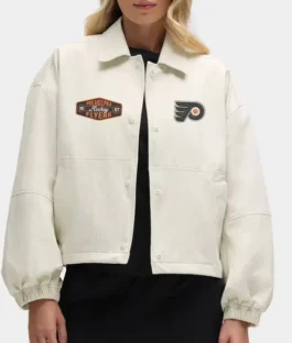 Philadelphia Flyers Coach’s Heathered Bone Jacket