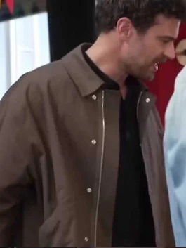 Press Junket 2026 Theo James Cotton Blend Jacket