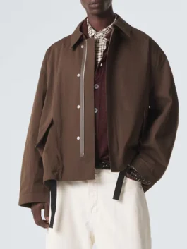 Buy Press Junket 2026 Theo James Cotton Blend Jacket