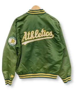 Rare Oakland Athletics Letterman Varsity Baseball Jacket For Sale