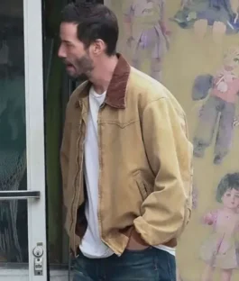 Reef Hawk 2026 Movie Outcome Keanu Reeves Brown Cotton Jacket For Sale