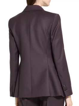 Samantha Maroun TV Series Law and Order Season 25 Odelya Halevi Slim-Fit Purple Wool Blazer