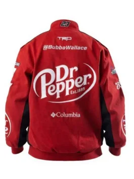 Shop Dr Pepper Est.1885 Columbia Racing Red Bomber Jackets For Sale