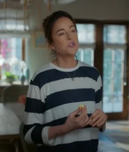 Shrinking S03 Christa Miller Striped T-Shirt