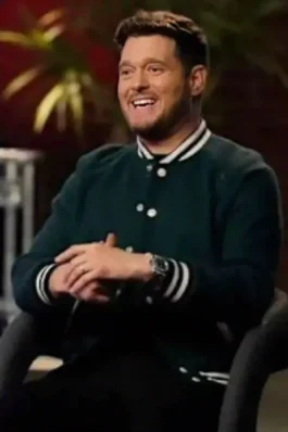 TV Show The Voice 2026 Season 29 Episode 6 Michael Bublé Green Varsity Jacket