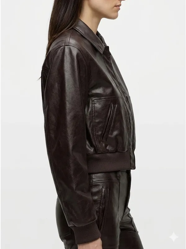 The Rookie S08 Nyla Harper Brown Leather Jacket 4