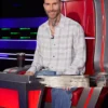 The Voice S29 Adam Levine Printed Blue Shirt