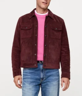 The Voice S29 Jared Shoemaker Maroon Trucker Jacket For Sale