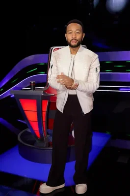 The Voice S29 John Legend Crocodile Bomber Jacket