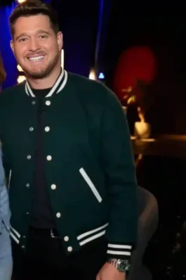 The Voice S29 Michael Bublé Green Varsity Jacket