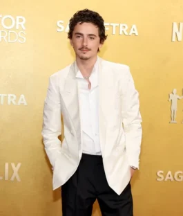 Timothee Chalamet Actor Awards 2026 White Blazer