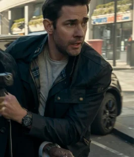 Tom Clancy's Jack Ryan Ghost War John Krasinski Black Jacket