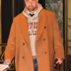 Travis Kelce NYC Brown Leather Coat