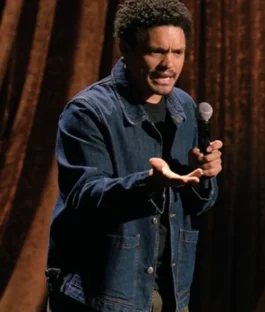 Trevor Noah Joy In The Trenches Denim Blue Jacket For Sale