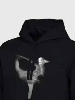 Alysa Liu Hoodie featuring professional black panels and a luxury pullover closure.