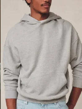 Beef Austin Davis Grey Hoodie from the hit TV series in warm grey fleece with a casual hooded collar and a relaxed pullover fit.
