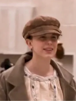 Enola Holmes Millie Bobby Brown Coat in professional finish with luxury full length sleeves and open hem cuffs.