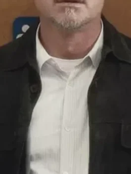 Euphoria Eric Dane Suede Jacket in classic brown suede leather with multiple pockets, button cuffs and a timeless refined everyday fit.