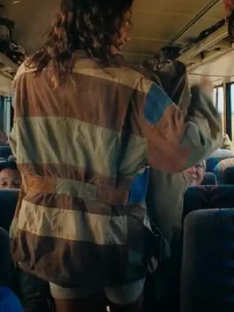 Euphoria S03 Zendaya Coleman Colorblock Jacket Back View
