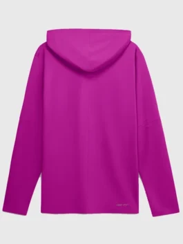 Kansas City Royals City Connect Purple Hooded Top rear view highlighting soft lining and clean stitching.