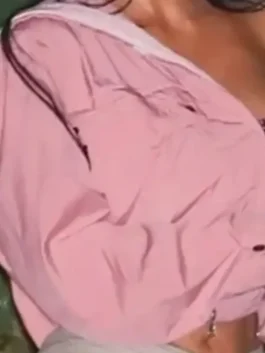 Kim Kardashian Style Pink Statement Jacket in vibrant pink cotton with a bold wide collar, button cuffs and Kim's fearless oversized street style everyday build.