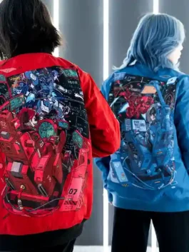 Boomslank M.RAGE Dogfight Sengoku Edition Jacket highlighting professional back print and luxury ribbed cuffs.