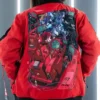 Boomslank M.RAGE Dogfight Sengoku Edition Jacket showcasing professional fabric grain and luxury red and blue tones.