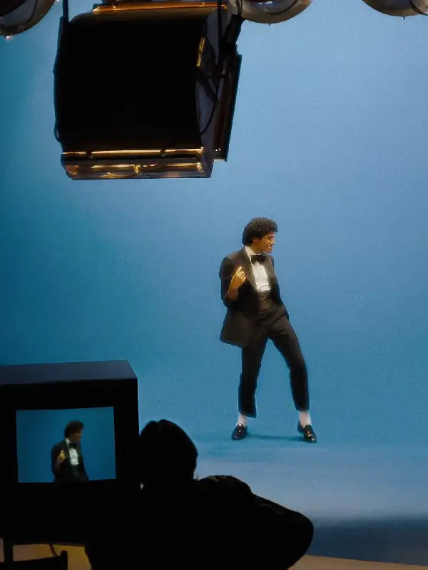 Michael Jaafar Jackson Black Suit in professional black suiting fabric with luxury peak lapel style collar.