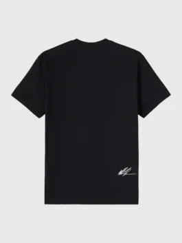 OVO Tyson OG Photo T-Shirt back view in clean black lightweight fabric with a bold graphic finish and a relaxed half sleeve pullover silhouette.