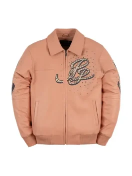 Pelle Pelle 48th Anniversary Jacket in bold pink real leather with a shirt style collar and the iconic brand's celebrated 48th anniversary craftsmanship.