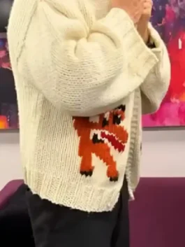 Project Hail Mary Ryan Gosling Rocky Grace Cardigan featuring professional white panels and luxury full length sleeves.