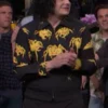 Saturday Night Live S51 Jack White Jacket in bold black cotton with a shirt style collar, zipper closure and Jack White's commanding SNL performance energy.