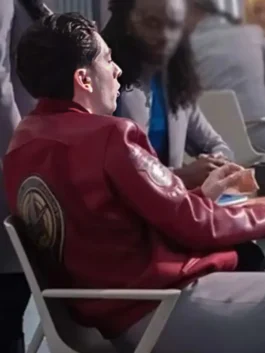 Star Trek Darem Reymi Bomber Jacket featuring professional fabric panels and a luxury zipper closure.