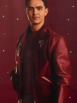 Star Trek Darem Reymi Bomber Jacket highlighting professional wool grain and luxury rib knitted collar.