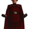 Street Fighter 2026 David Dastmalchian Costume in luxurious maroon velvet with a shirt style collar, button closure and M. Bison's bold villainous Street Fighter presence.