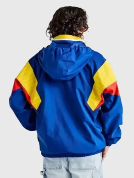 Target x Pokémon Kanto Starter Jacket back view revealing bold full-panel Kanto artwork with vivid colors and clean detailing.