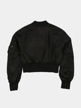 ALPHA X NEW ERA L-2B CROPPED BOMBER JACKET BACK VIEW