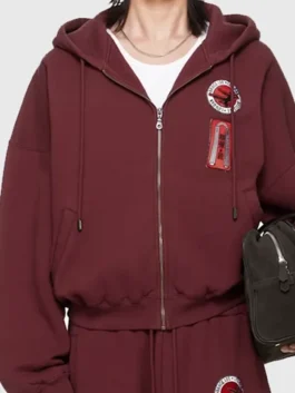 BRUCE LEE x LUU DAN Zip Hoodie Front View