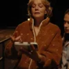Beef S02 Carey Mulligan Brown Sherpa Jacket front view with soft collar