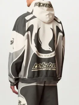 Belstaff x Represent Racing Hoodie Back View