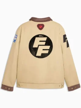Fast and Furious 2026 Workwear Jacket back view with plain workwear design