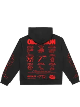 Cinegogue x Obsession One Wish Willow Hoodie back design showing rear graphic detail, hood, and fabric finish