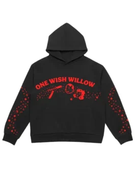 Cinegogue x Obsession One Wish Willow Hoodie view look showing hooded shape and relaxed fit